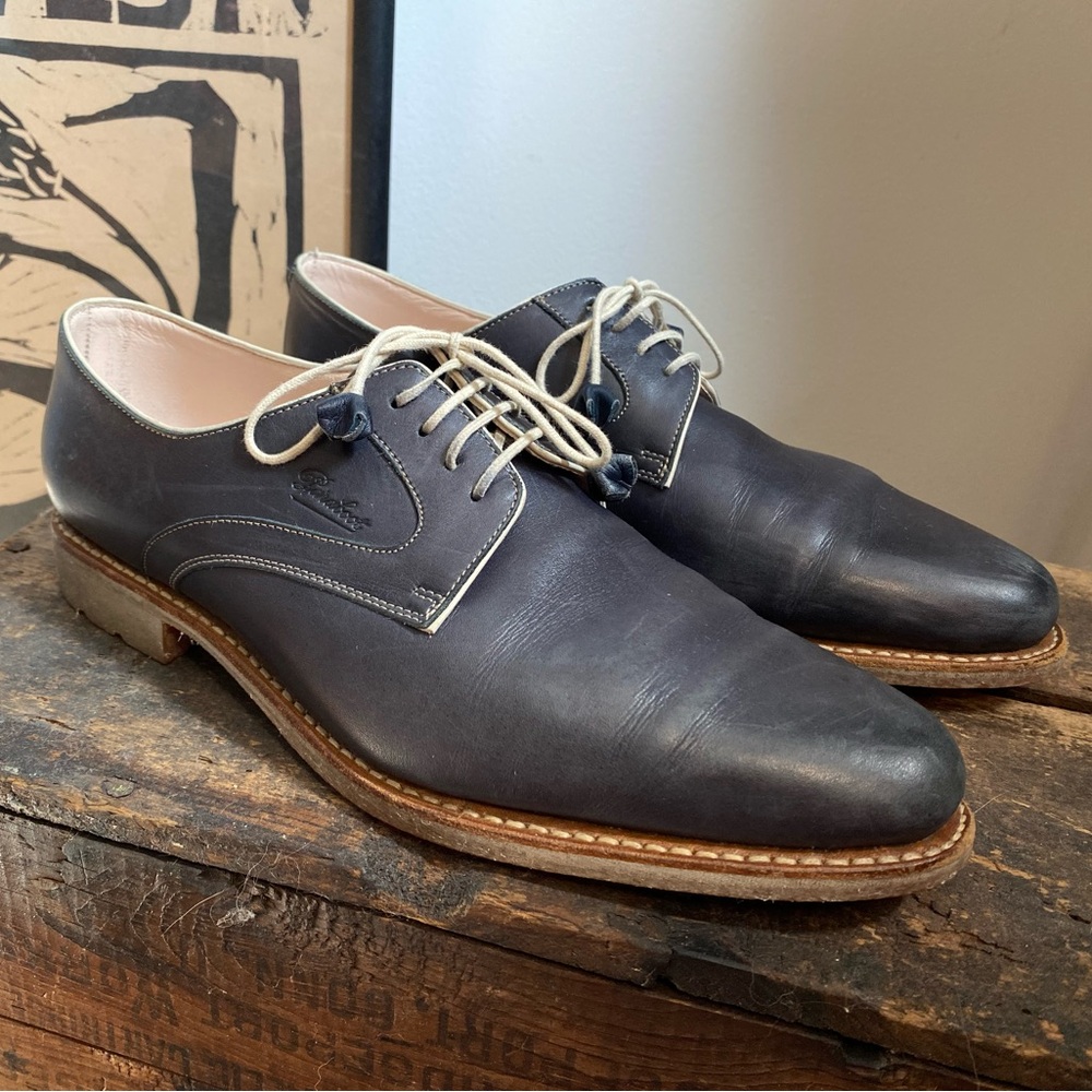 Vintage Leather Paraboot loafers, navy color, size 7.5-8 women’s